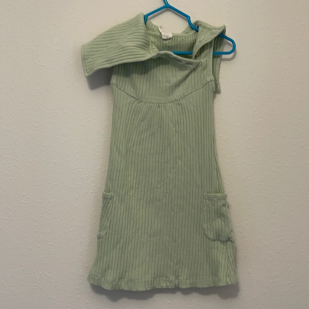 Sage green Kate Quinn boat neck dress